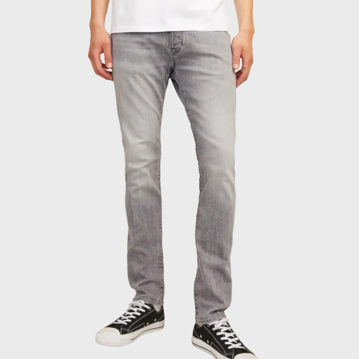 Jack Jones Glenn Fox 492 Slim Fit Jeans - Grey Denim