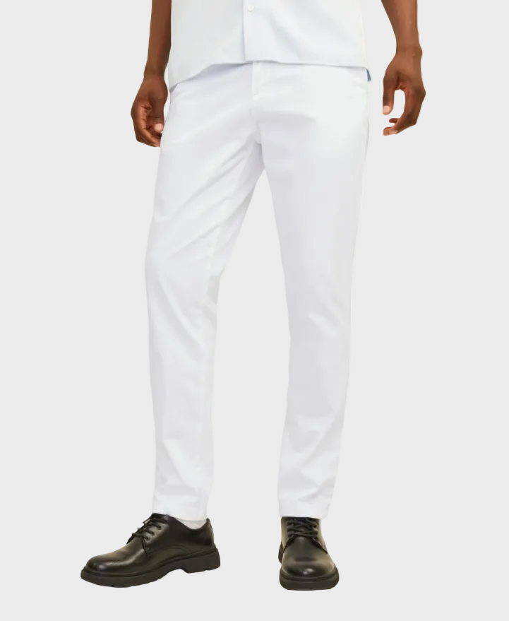 Jack & Jones Marco Bowie Slim Fit Chino - White