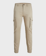 Jack & Jones Paul Flake Slim Fit Cargo Pants - Crockery