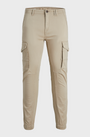 Jack & Jones Paul Flake Slim Fit Cargo Pants - Crockery