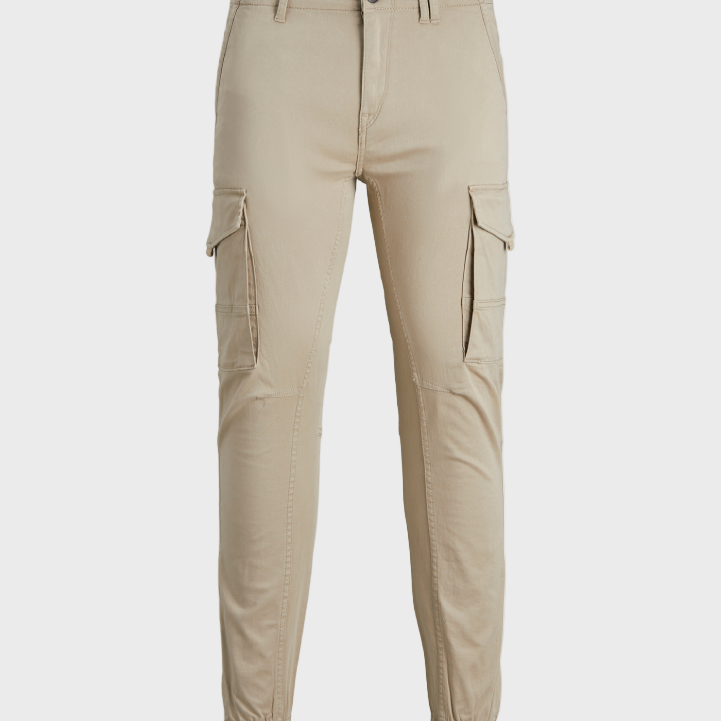Jack & Jones Paul Flake Slim Fit Cargo Pants - Crockery