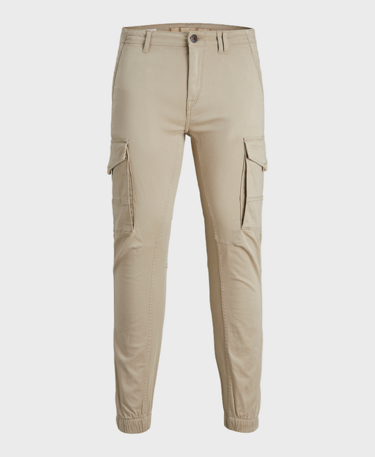 Jack & Jones Paul Flake Slim Fit Cargo Pants - Crockery