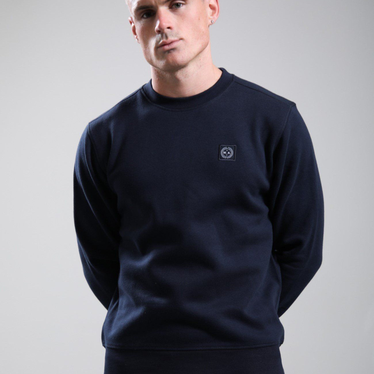 Marshall Artist MSATM11021 Marchio Crewneck - Navy 003