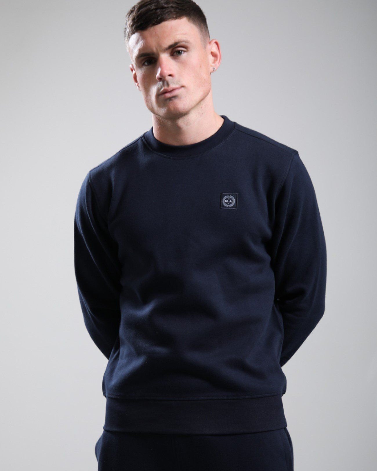 Marshall Artist MSATM11021 Marchio Crewneck - Navy 003