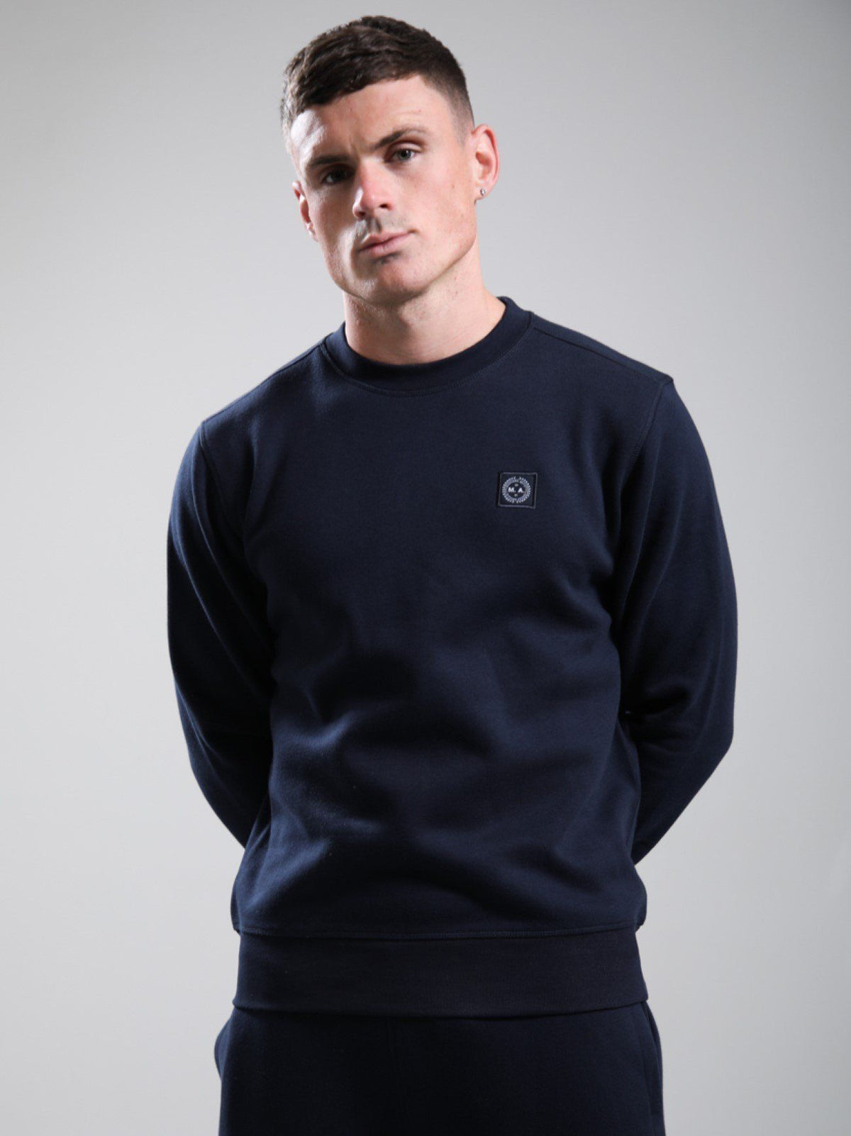Marshall Artist MSATM11021 Marchio Crewneck - Navy 003