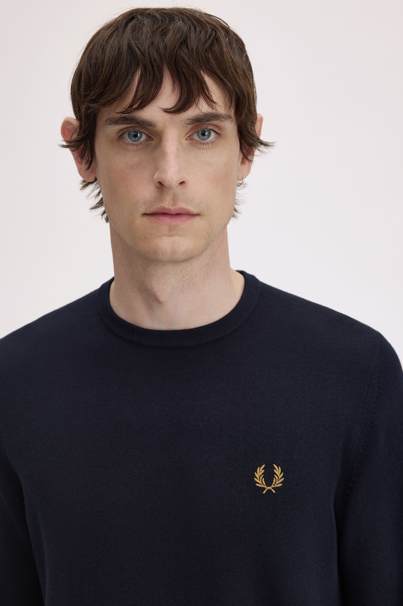 Fred Perry K9601 Classic Crew Neck Jumper - 795 Navy – Vault Menswear