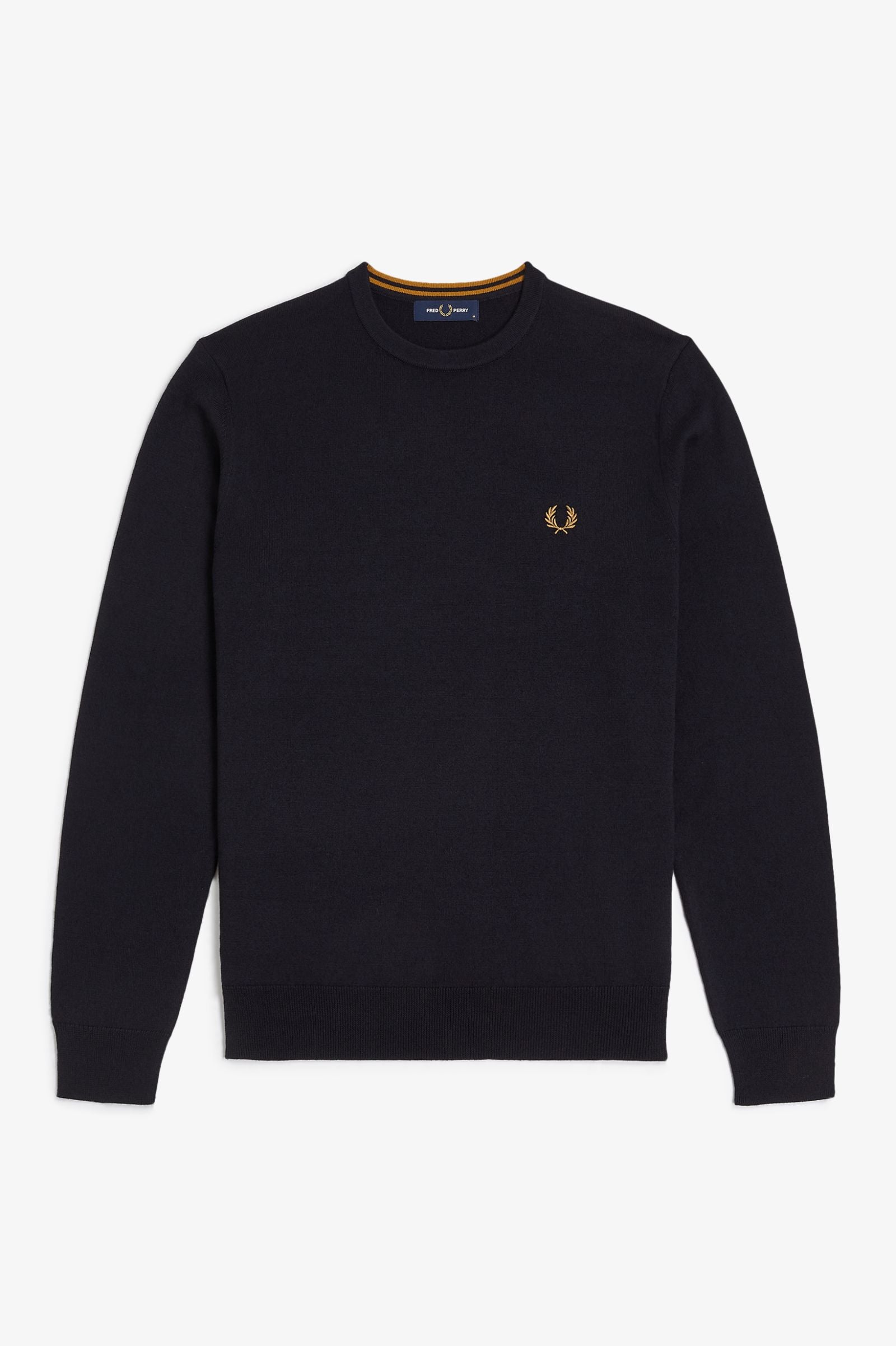 Fred Perry K9601 Classic Crew Neck Jumper - 795 Navy