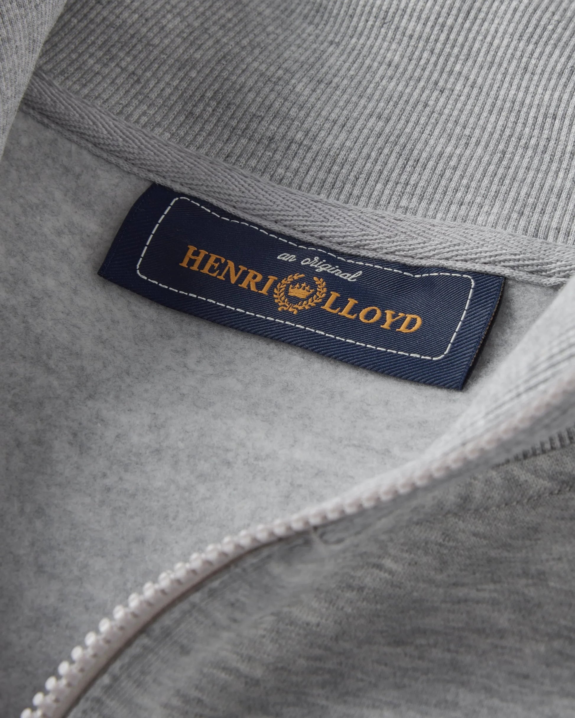 Henri Lloyd Kinsale Quarter Zip Sweatshirt - Light Grey Melange