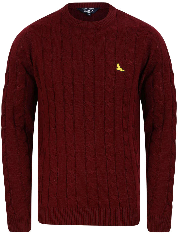 Kensington Murph Cable Knit Crew Neck Jumper