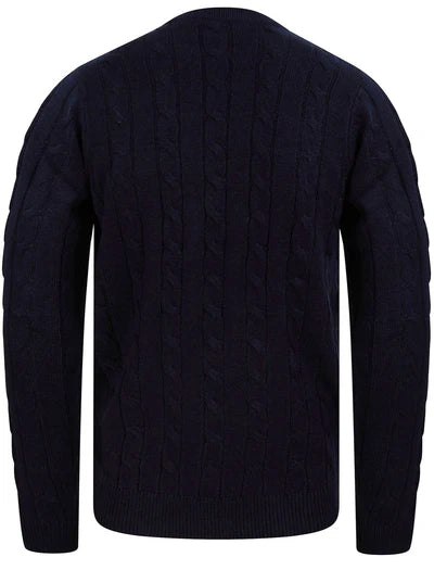 Kensington Murph Cable Knit Crew Neck Jumper