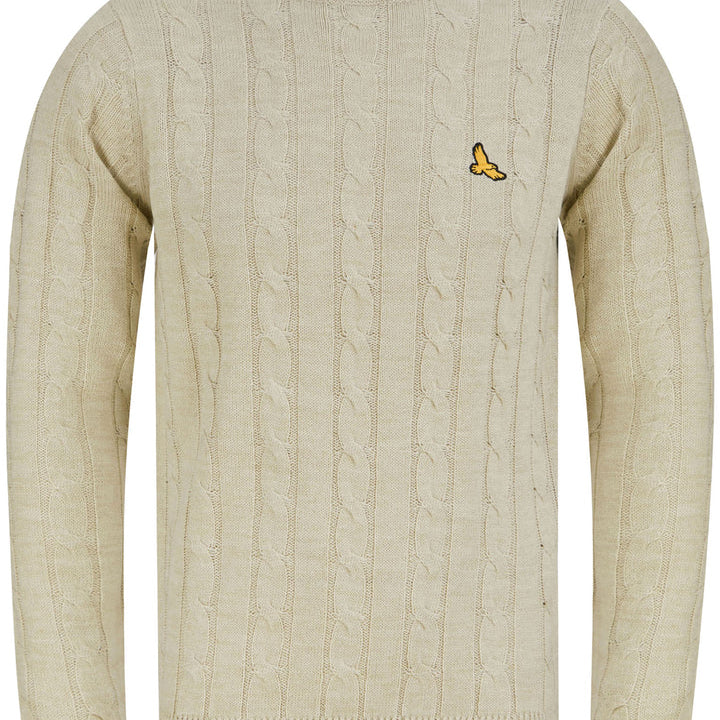 Kensington Murph Cable Knit Crew Neck Jumper