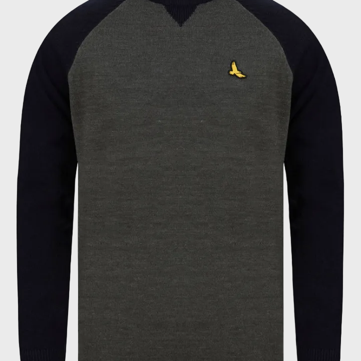 Kensington Hampshire Contrast Sleeve Knitted Jumper