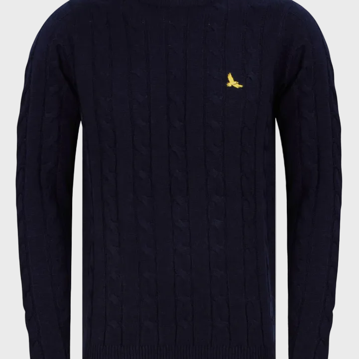Kensington Murph Cable Knit Crew Neck Jumper