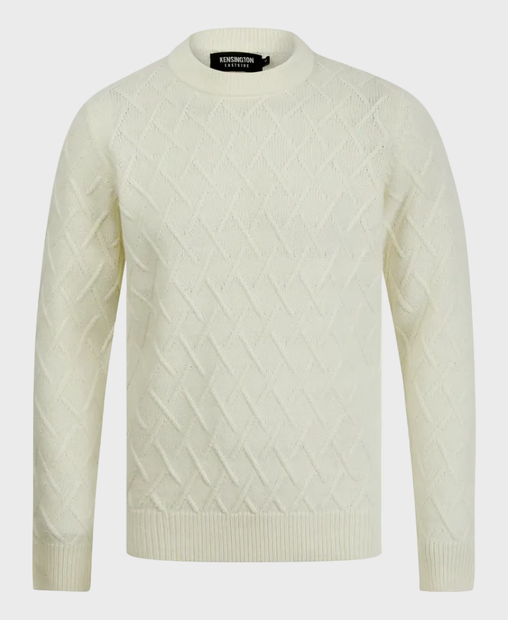 Kensington Waddingham Wool Mix Cable Knit Jumper