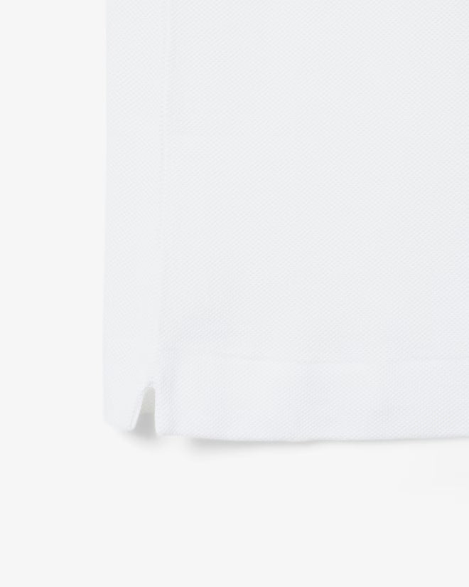 Lacoste L1212-00 AC696 Short Sleeved Ribbed Polo 001 - White