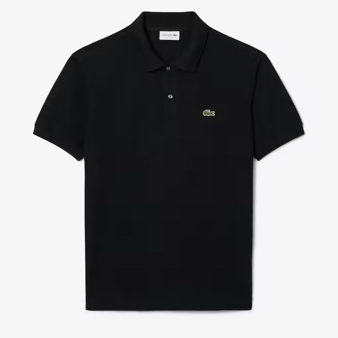 Lacoste L1212-00 AC696 Short Sleeved Ribbed Polo 031 - Black