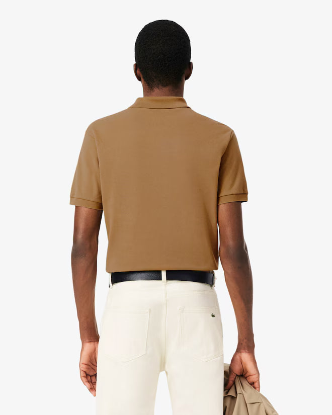 Lacoste L1212-00 AC696 Short Sleeved Ribbed Polo SIX - Cookie