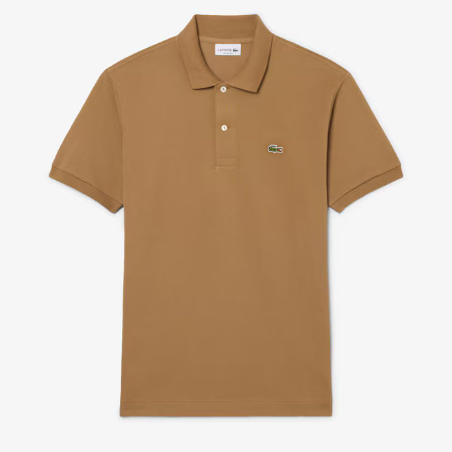 Lacoste L1212-00 AC696 Short Sleeved Ribbed Polo SIX - Cookie