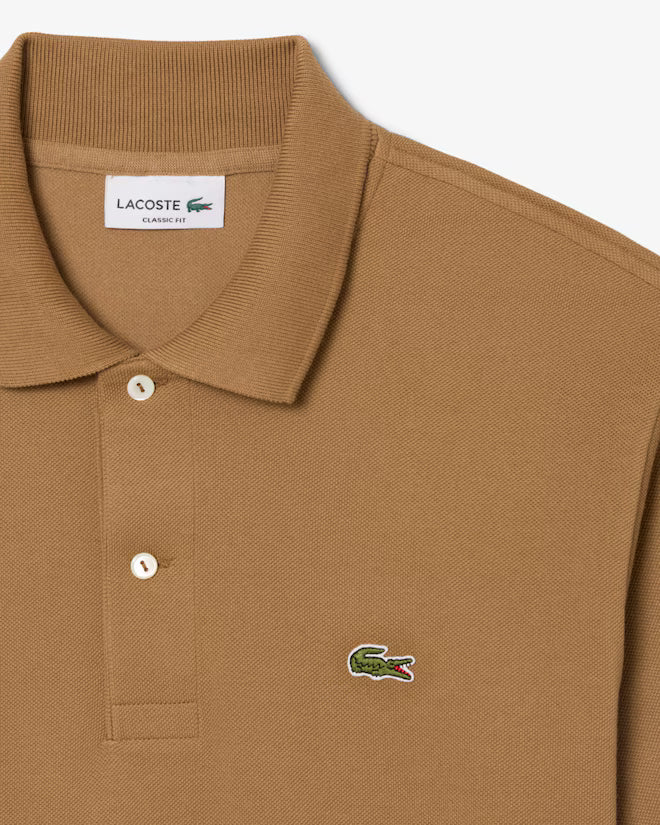 Lacoste L1212-00 AC696 Short Sleeved Ribbed Polo SIX - Cookie