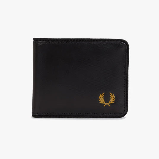 Fred Perry L2810 Tonal Coated Polyester Wallet 774 - Black/Gold