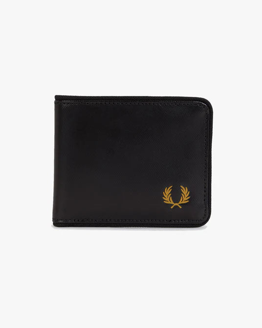 Fred Perry L2810 Tonal Coated Polyester Wallet 774 - Black/Gold