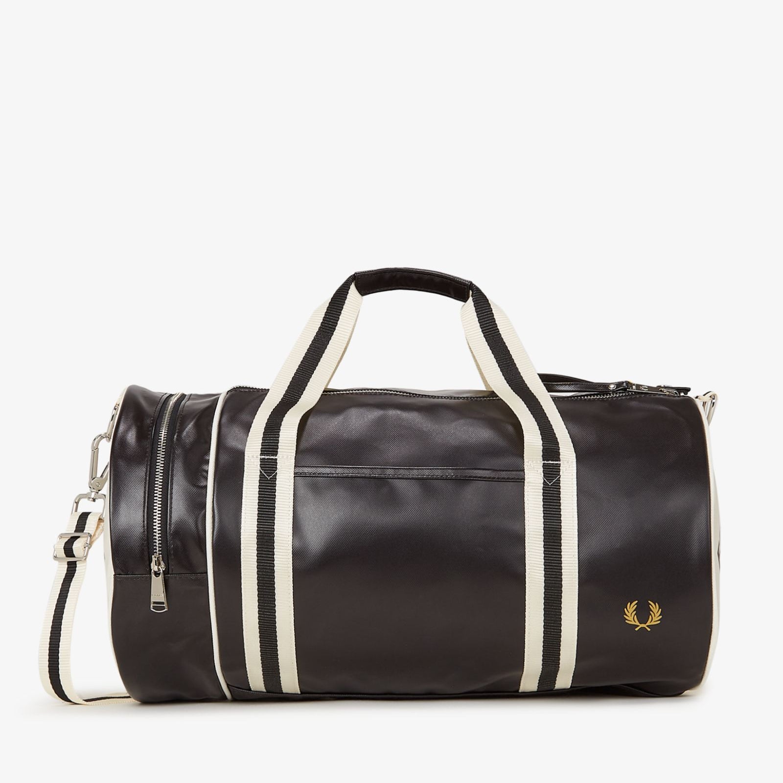 Fred Perry L7255 Classic Barrel Bag D57 - Black Ecru