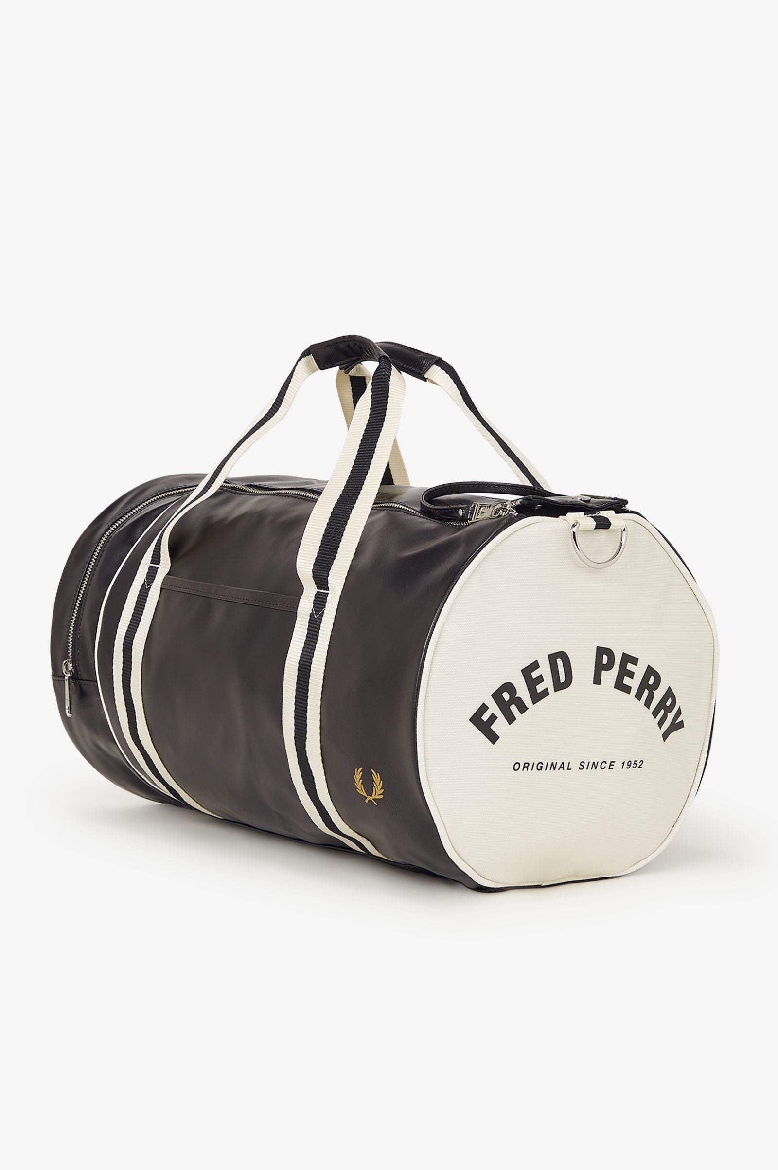 Fred Perry L7255 Classic Barrel Bag D57 - Black Ecru