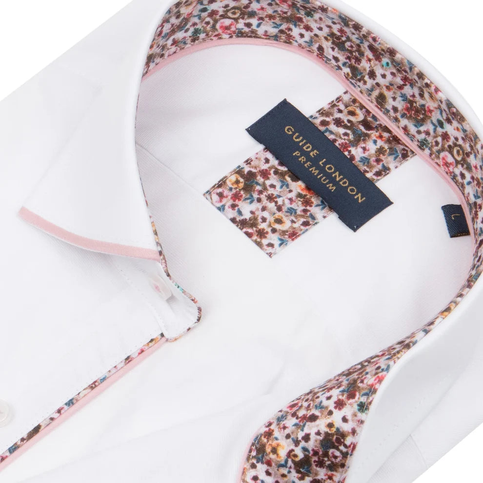 GUIDE LONDON LS76769 SHIRT WHITE/PINK