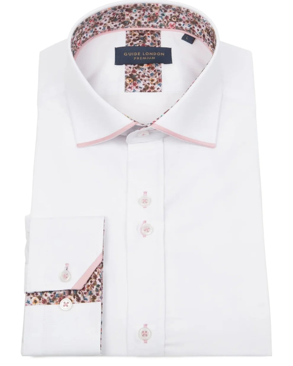 GUIDE LONDON LS76769 SHIRT WHITE/PINK