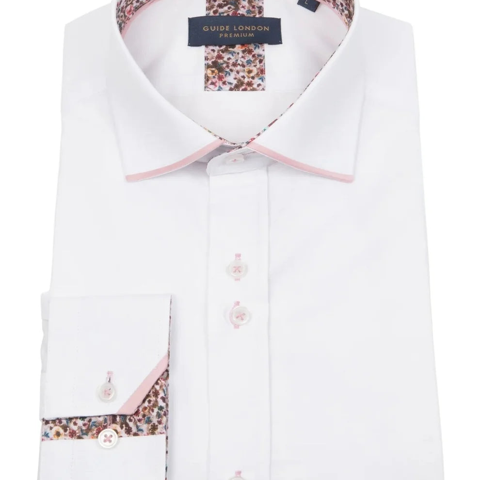 GUIDE LONDON LS76769 SHIRT WHITE/PINK