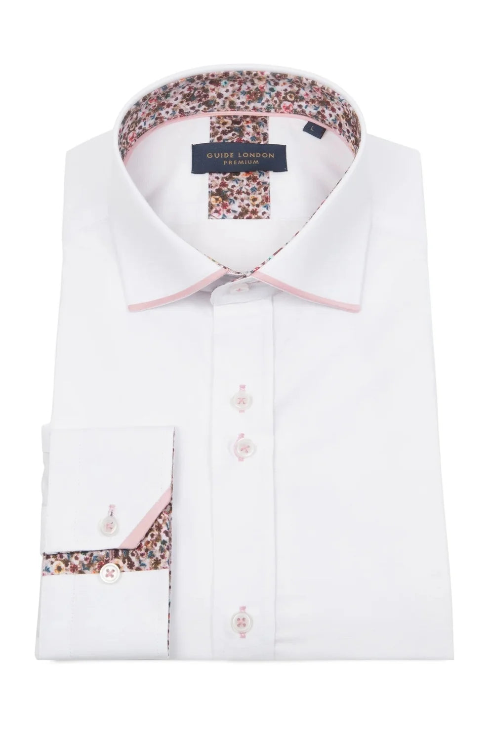 GUIDE LONDON LS76769 SHIRT WHITE/PINK
