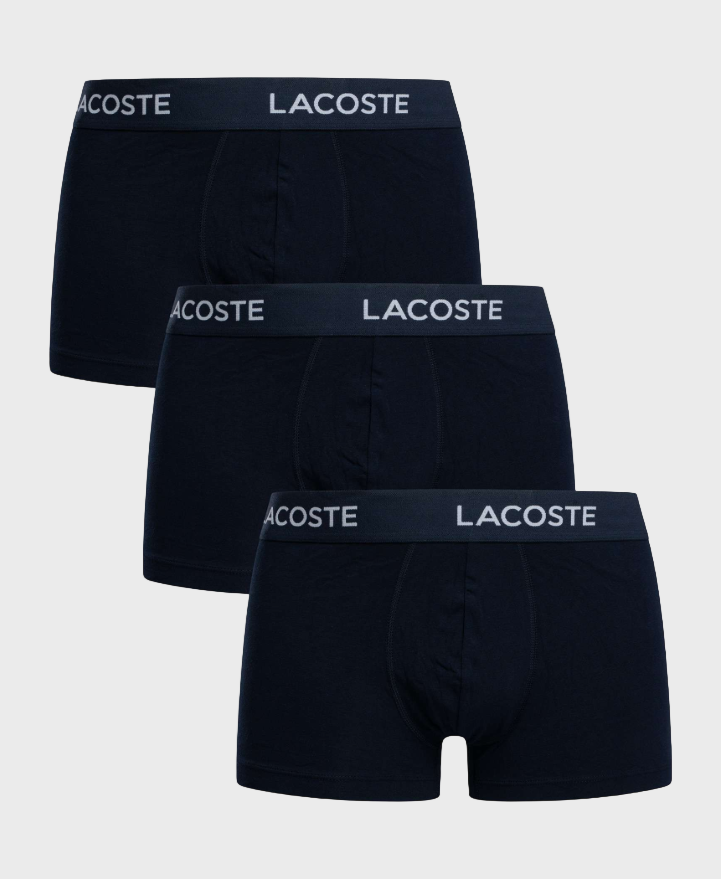 Lacoste 5H2388 Cotton Stretch Trunks - 166  Navy Blue