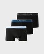 Lacoste Cotton Stretch Trunks - B68 Black/Marina/Graphite