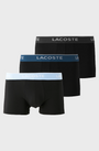 Lacoste Cotton Stretch Trunks - B68 Black/Marina/Graphite