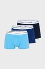 Lacoste Cotton Stretch Trunks (3 Pack) - EV9 Methylene/Argentine Blue/Navy Blue