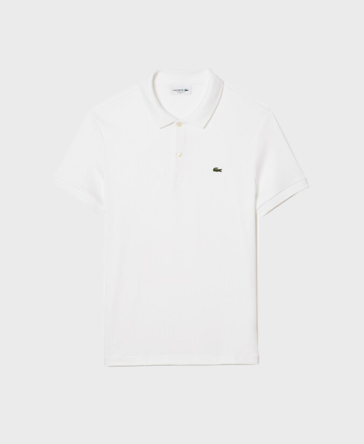 Lacoste DH2050 Regular Fit Cotton Pima Polo Shirt 001 White