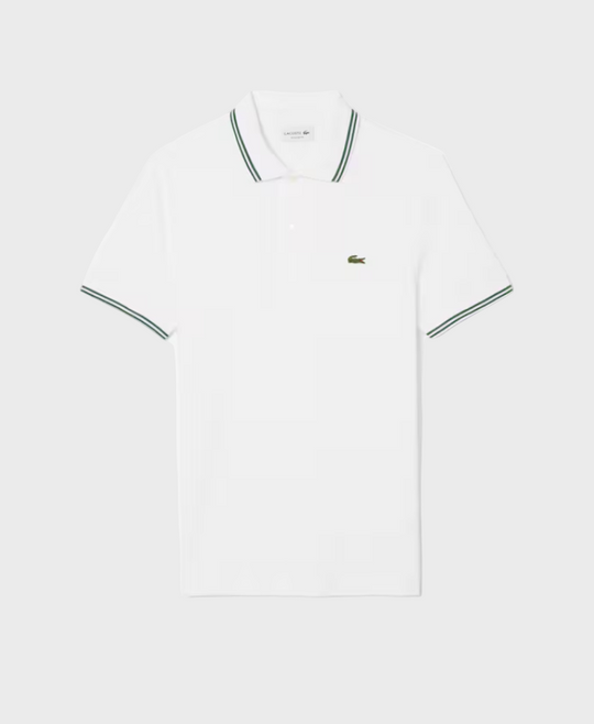 Lacoste PH9875 Regular Fit Trim Accent L.12.12 Polo Shirt 001 White