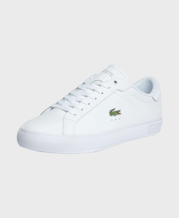 Lacoste Powercourt 125 2 SMA Leather Sneakers - White
