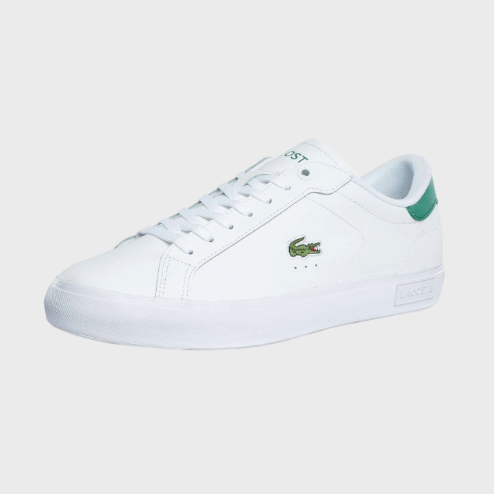 Lacoste Powercourt 125 2 SMA Leather Sneakers - White/Green