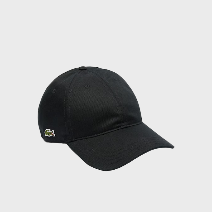 Lacoste RK0440 Cotton Twill Cap - Black