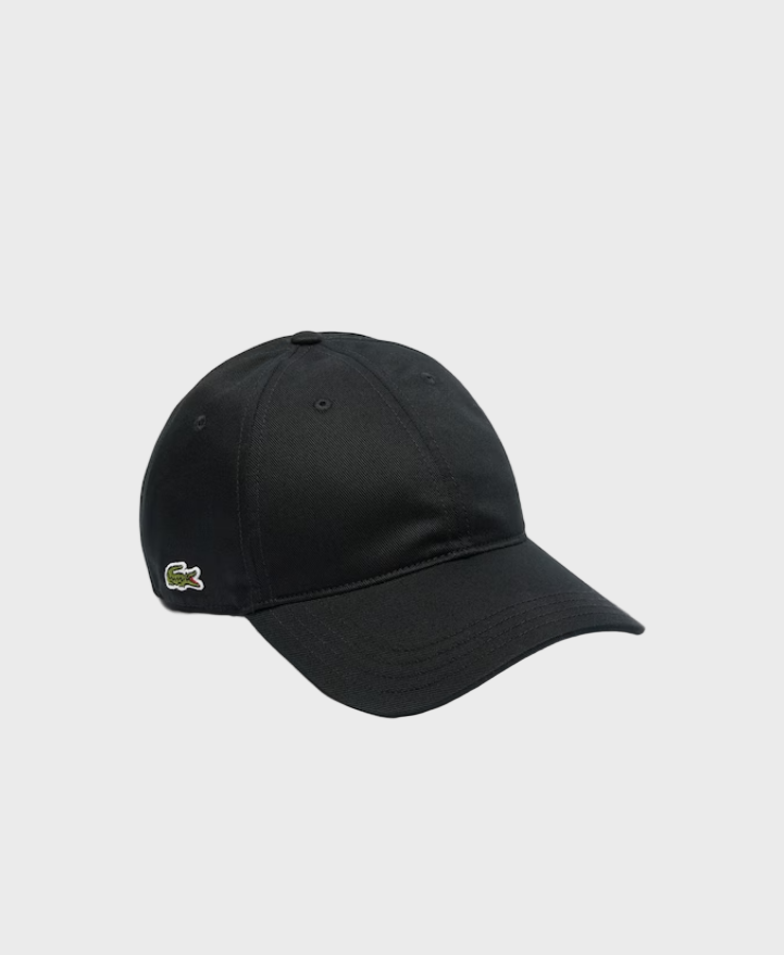 Lacoste RK0440 Cotton Twill Cap - Black