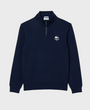 Lacoste SH2735 High Neck Zip-Up Print Sweatshirt - 166 Midnight Blue