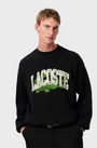 Lacoste SH2850 Loose Fleece Sweatshirt - Black