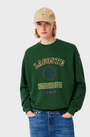 Lacoste SH5888 Heritage Embroidery Fleece Sweatshirt - 132 Pine Green