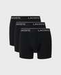Lacoste Stretch Cotton Boxer Briefs (3 Pack) - 031 Black