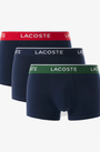 Lacoste Stretch Cotton Trunks (3 Pack) - HY0 Navy Blue/Green