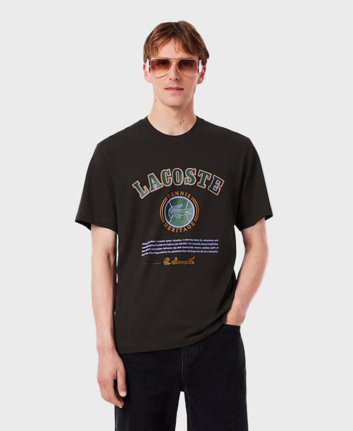 Lacoste TH5910 Print Cotton T-Shirt SKB Port