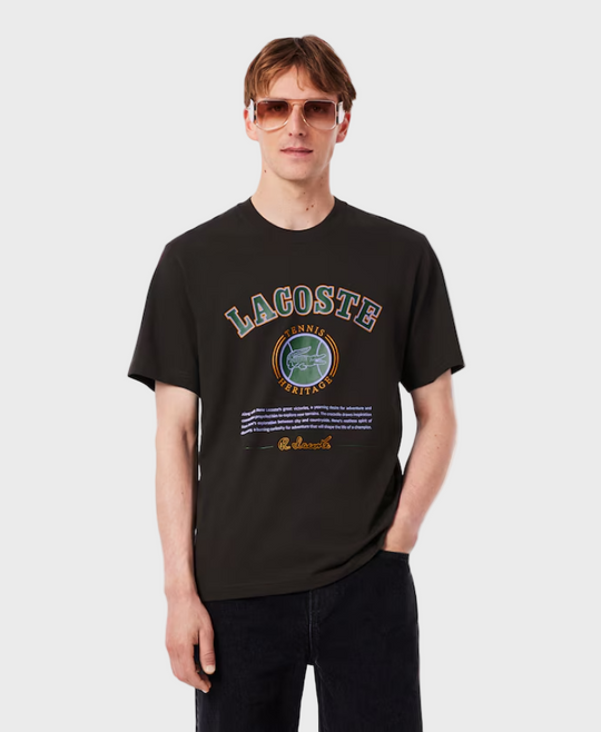 Lacoste TH5910 Print Cotton T-Shirt SKB Port