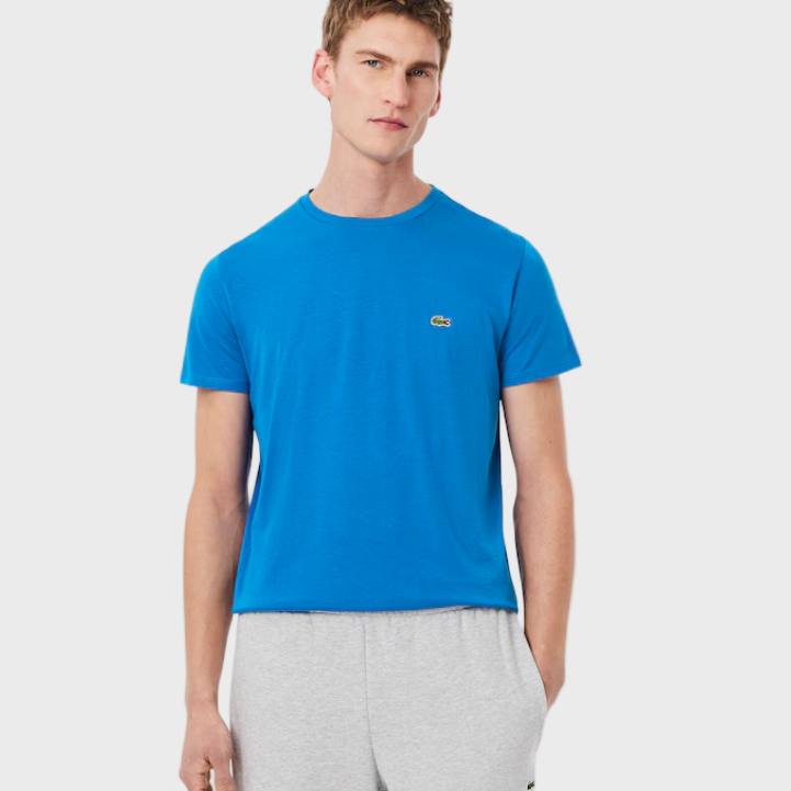 Lacoste TH6709 Cotton Pima T-Shirt - 3D3 Denim Blue