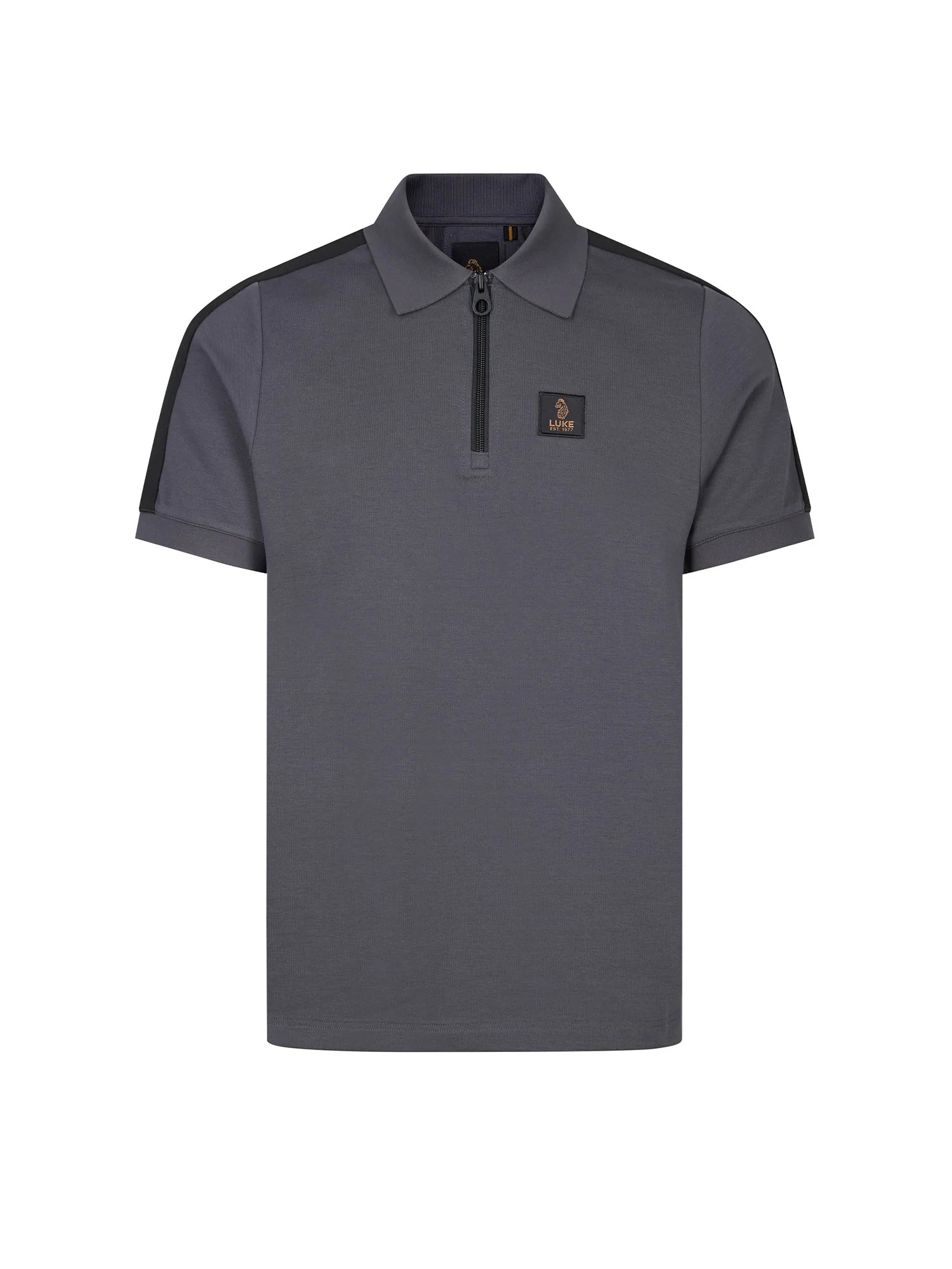 Luke 1977 Caltech 1000 Zip Polo - Charcoal